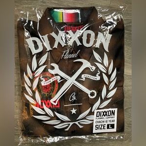 Dixxon Flannel “Chachi 2.0 10 Year” Brown F$$$ Cancer LE.  Mens Large BNIB